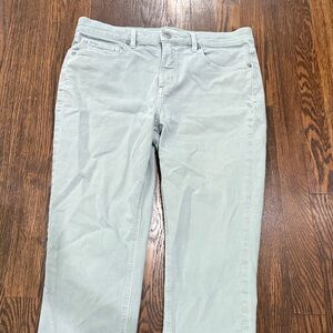 LOFT Women's Light Gray Straight Leg Jeans
